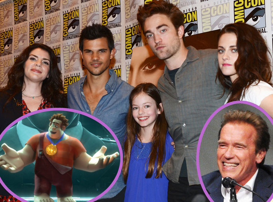 Arnold Schwarzenegger, Robert Pattinson, Kristen Stewart, Wreck it Ralph Arnold Schwarzenegger, Robert Pattinson, Kristen Stewart, Wreck it Ralph
